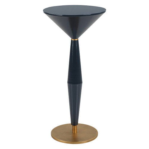 Luster Navy Blue Accent Table (24007)