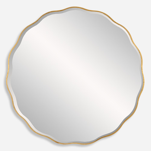 Aneta Large Gold Round Mirror (09943)