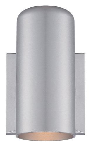 1-Light Brushed Silver Cylinder Wall Sconce (31991BS)