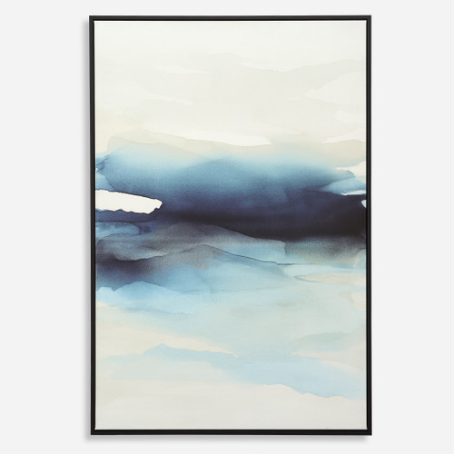 Waves Framed Canvas Abstract Art (32307)