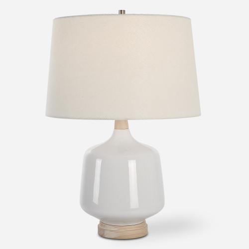 Opal Gloss White Table Lamp (30250-1)