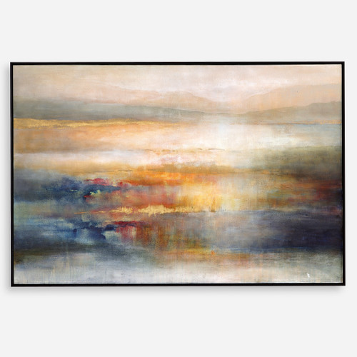 Seafaring Dusk Hand Painted Abstract Art (32286)