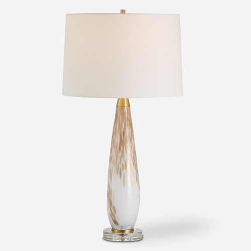 Uttermost Lyra White & Gold Table Lamp (30262)