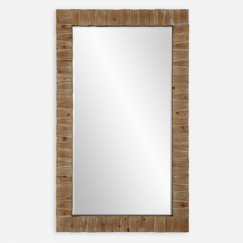 Ayanna Gray Washed Wood Mirror (09962)