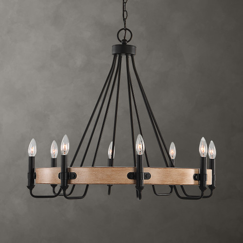 Deschutes 8 Light Farmhouse Chandelier (21356)