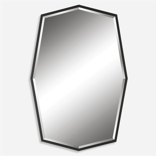 Facet Octagonal Iron Mirror (09889)