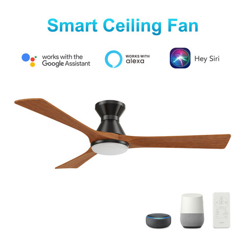 Nicolet 52'' Smart Ceiling Fan with Remote, Light Kit Included?Works with Google Assistant and Amazon Alexa,Siri Shortcut. (VS523A2-L12-BM2-1-FM)