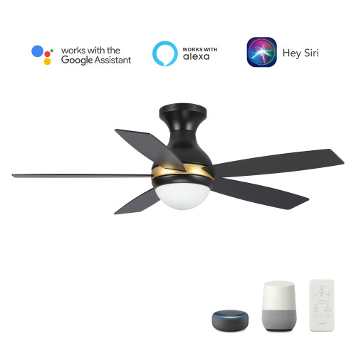 Twister 52'' Smart Ceiling Fan with Remote, Light Kit Included?Works with Google Assistant and Amazon Alexa,Siri Shortcut. (VS525Q2-L12-B2-1)