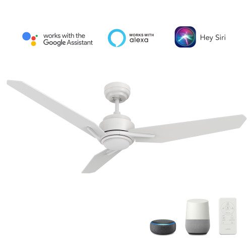 Tracer 52'' Smart Ceiling Fan with Remote, Light Kit Included?Works with Google Assistant and Amazon Alexa,Siri Shortcut. (VS523J3-L11-W1-1)