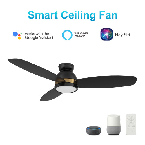 Fremont 48'' Smart Ceiling Fan with Remote, Light Kit Included?Works with Google Assistant and Amazon Alexa,Siri Shortcut. (VS483Q5-L12-B2-1-FM)
