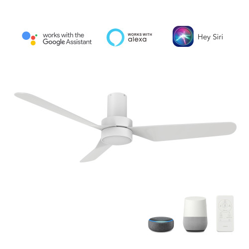 Madrid 52'' Smart Ceiling Fan with Remote, Light Kit Included?Works with Google Assistant and Amazon Alexa,Siri Shortcut. (VS523N1-L11-W1-1-FM)