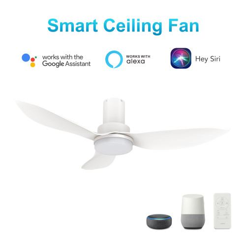 Ryna 36'' Smart Ceiling Fan with Remote, Light Kit Included?Works with Google Assistant and Amazon Alexa,Siri Shortcut. (VS363V2-L12-W1-1-FM)