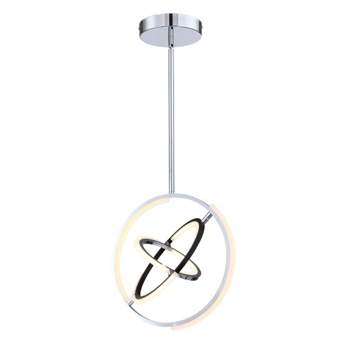 Trilogy Collection Integrated LED 17 in. Pendant, Polished Nickel (AC6740PN)