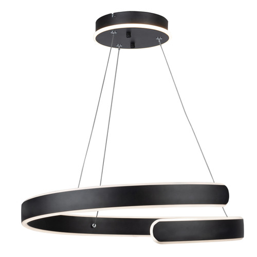 Sirius Collection Integrated LED Chandelier, Black (AC7619BK)