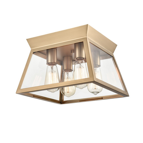 Lucian 4 Light Flushmount Brushed Brass (AC11853BB)