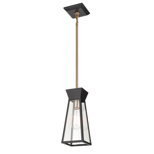 Lucian Single Pendant Black and Brushed Brass (AC11850BK)