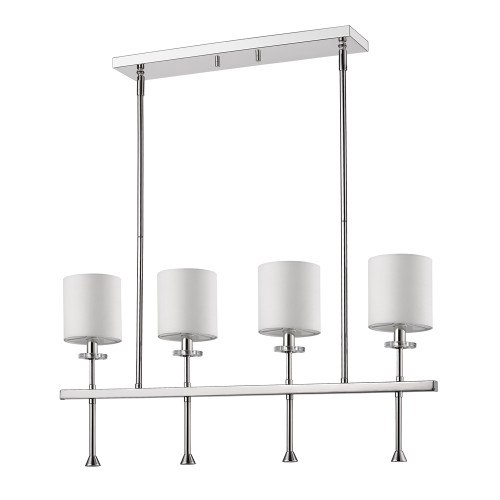 Kara 4-Light Polished Nickel Island Pendant (IN21042PN)