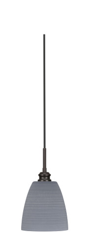 Edge Cord Mini Pendant, Espresso Finish, 8" Gray Matrix Glass (1152-ES-4072)