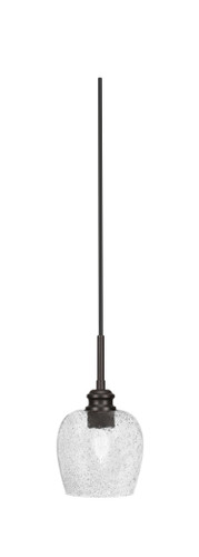 Edge Cord Mini Pendant, Espresso Finish, 6" Smoke Bubble Glass (1152-ES-4812)