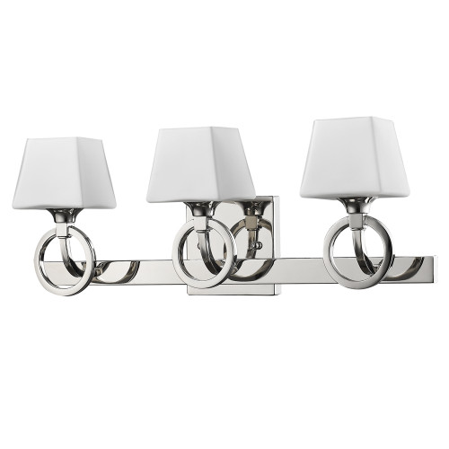 Josephine 3-Light Polished Nickel Vanity (IN41302PN)