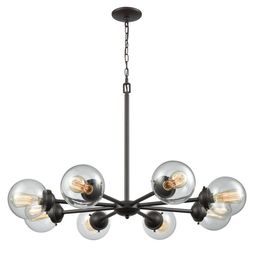 Beckett 37'' Wide 8-Light Chandelier - Oil Rubbed Bronze (CN129821)