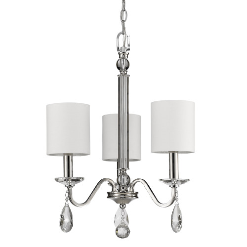 Lily 3-Light Polished Nickel Chandelier (IN11051PN)