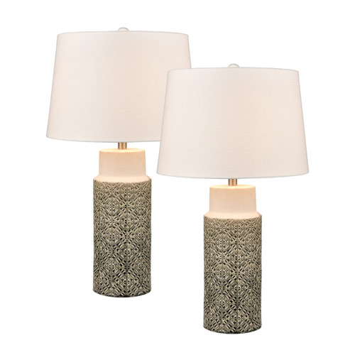 Tula 30'' High 1-Light Table Lamp - Set of 2 Gray (S0019-9471/S2)