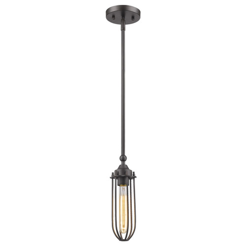 Garret 1-Light Oil-Rubbed Bronze Mini Pendant (IN21365ORB)