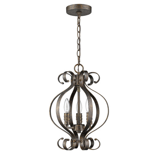 Lydia 3-Light Russet Chandelier (IN11411R)