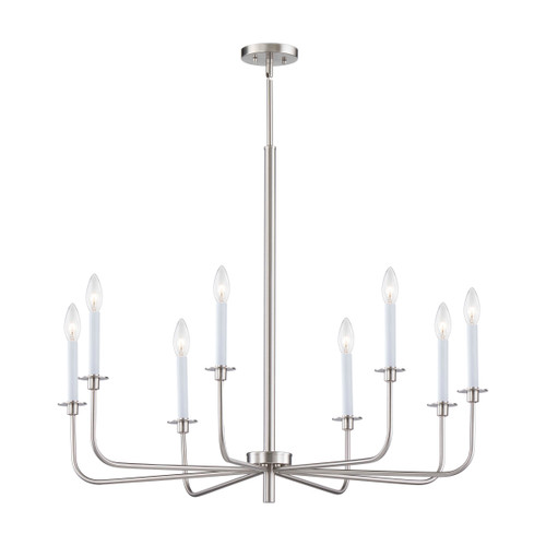 Lexington Green 38'' Wide 8-Light Chandelier - Brushed Nickel (CN341822)