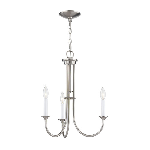 Meadowview 18'' Wide 3-Light Chandelier - Brushed Nickel (CN340322)