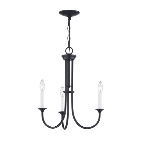 Meadowview 18'' Wide 3-Light Chandelier - Matte Black (CN340326)