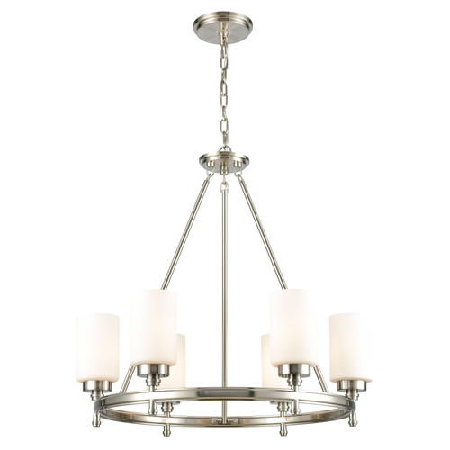 Dawson 25'' Wide 6-Light Chandelier - Satin Nickel (11667/6)