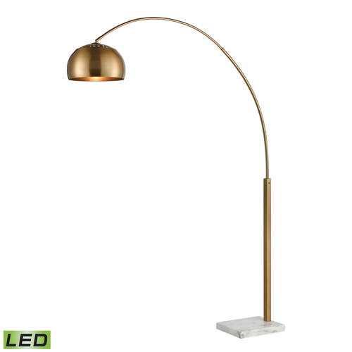 Solar Flair 77'' High 1-Light Floor Lamp - Aged Brass - Includes LED Bulb (D3591-LED)