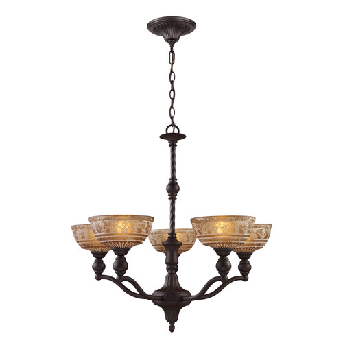 Norwich 28'' Wide 5-Light Chandelier - Oiled Bronze (66197-5)