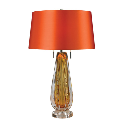 Modena 26'' High 2-Light Table Lamp - Amber (D2669)