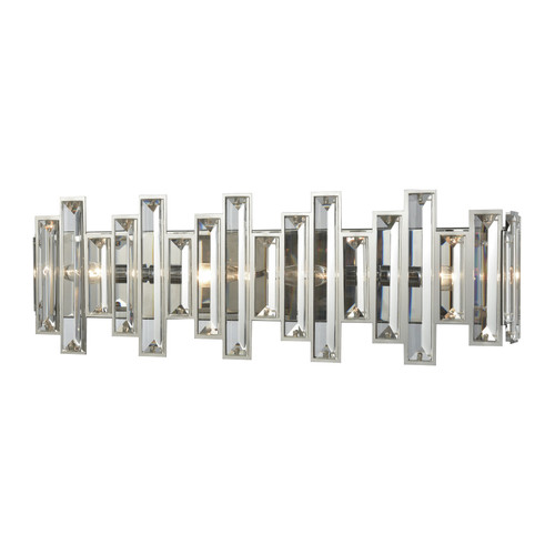 Crystal Heights 25'' Wide 4-Light Vanity Light - Polished Chrome (33011/4)