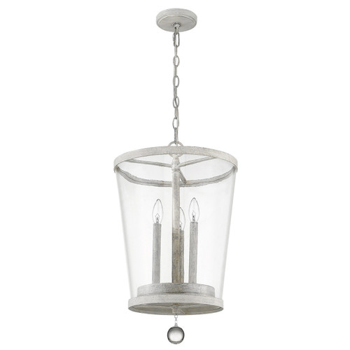 Callie 3-Light Country White Foyer Pendant (IN11343CW)