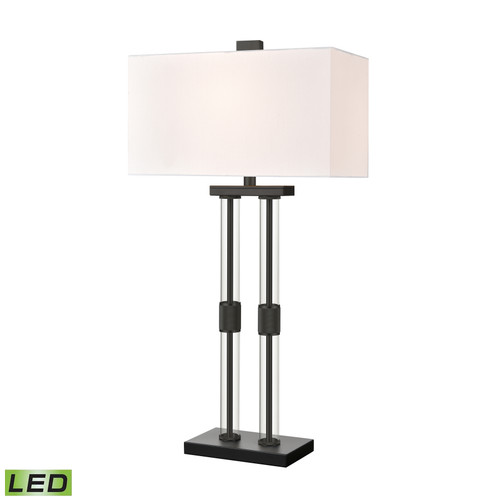 Roseden Court 34'' High 1-Light Table Lamp - Matte Black - Includes LED Bulb (H0019-9568-LED)