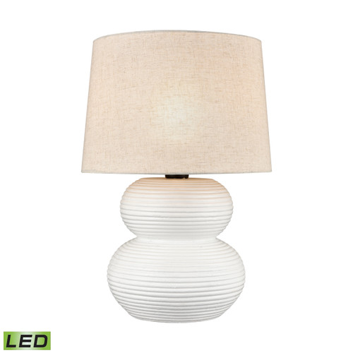 Phillipa 25'' High 1-Light Outdoor Table Lamp - Matte White - Includes LED Bulb (H0019-8561-LED)