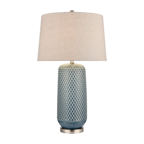 Dawlish Bay 31'' High 1-Light Table Lamp - Blue (S0019-9484)