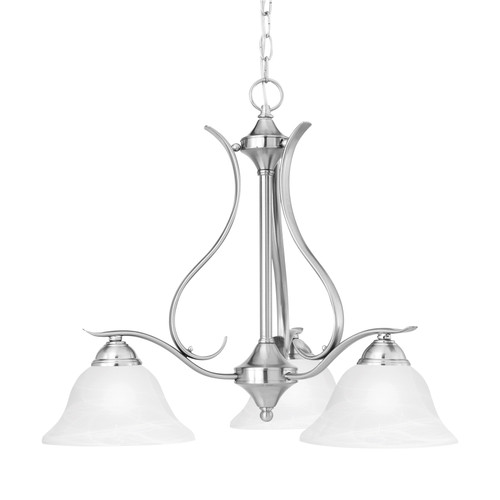 Prestige 26.5'' Wide 3-Light Chandelier - Brushed Nickel (SL863378)