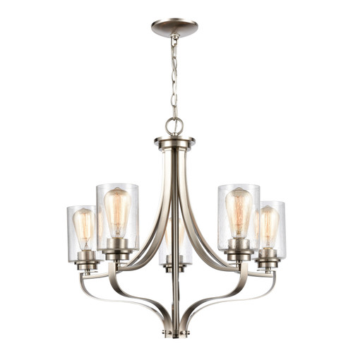 Market Square 24'' Wide 5-Light Chandelier - Brushed Nickel (CN300522)