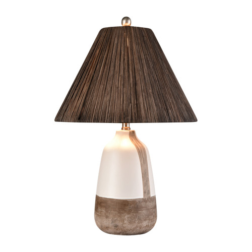 Kirkover 26'' High 1-Light Table Lamp - White Glaze - Includes LED Bulb (S0019-11176-LED)