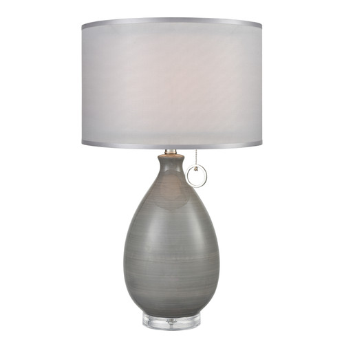 Clothilde 26'' High 1-Light Table Lamp - Gray (D3792)