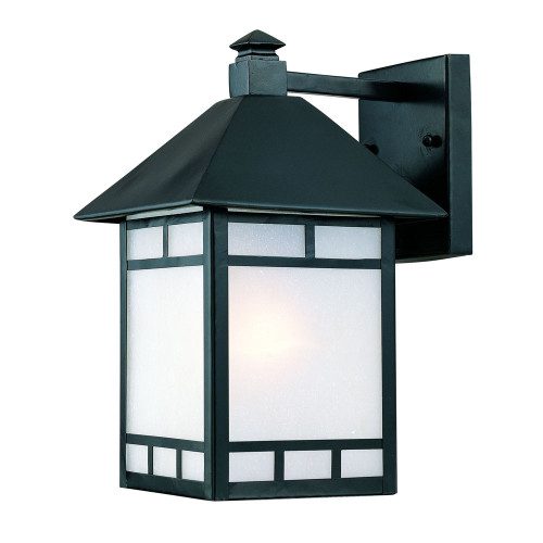 Artisan 1-Light Matte Black Wall Light (9012BK)