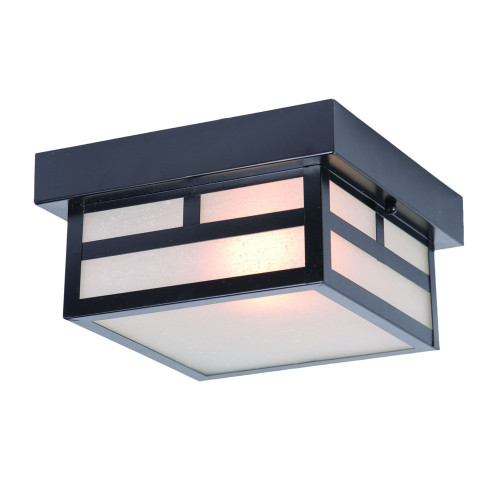 Artisan 1-Light Matte Black Flushmount Ceiling Light (4708BK)