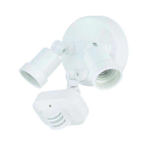 2-Light White Adjustable Arm Floodlight (MFL2WH)