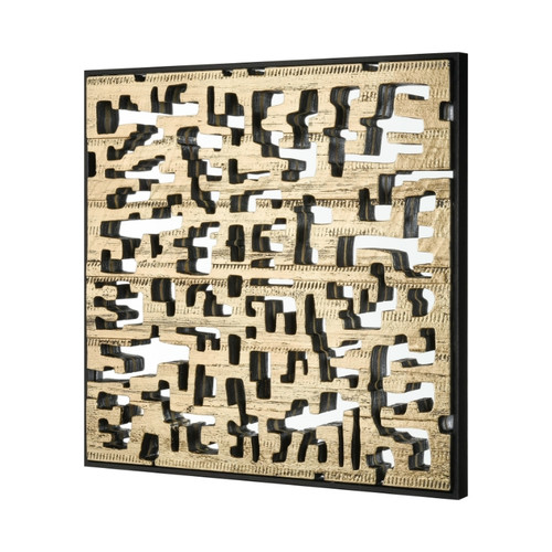 Mapped Dimensional Wall Art - Gold (H0036-8216)