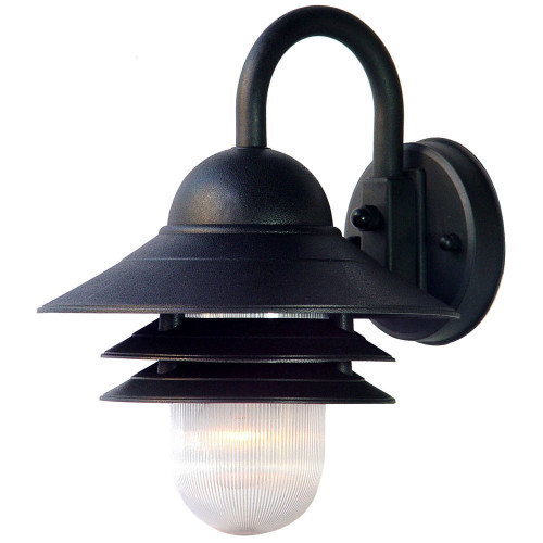 Mariner 1-Light Matte Black Wall Light (82BK)